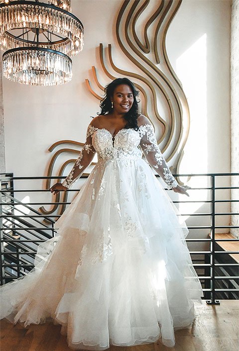 plus size princess wedding dress - D3274+ by Essense of Australia