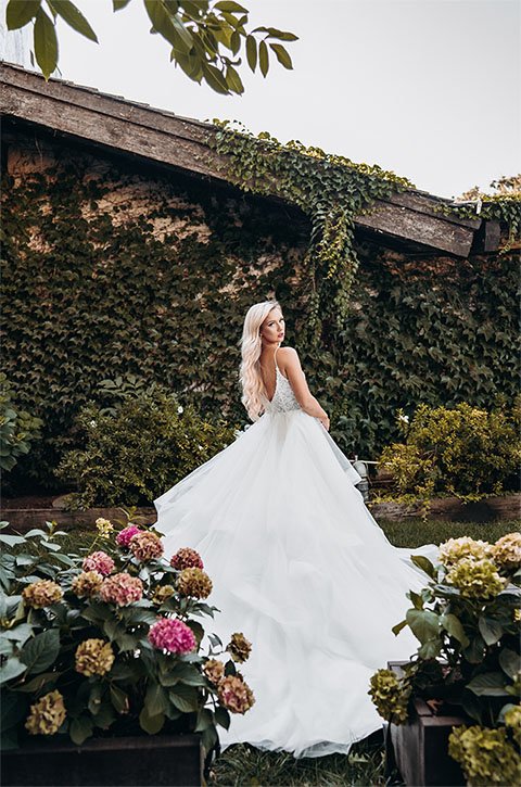 princess ballgown with low back - 7424 by Stella York