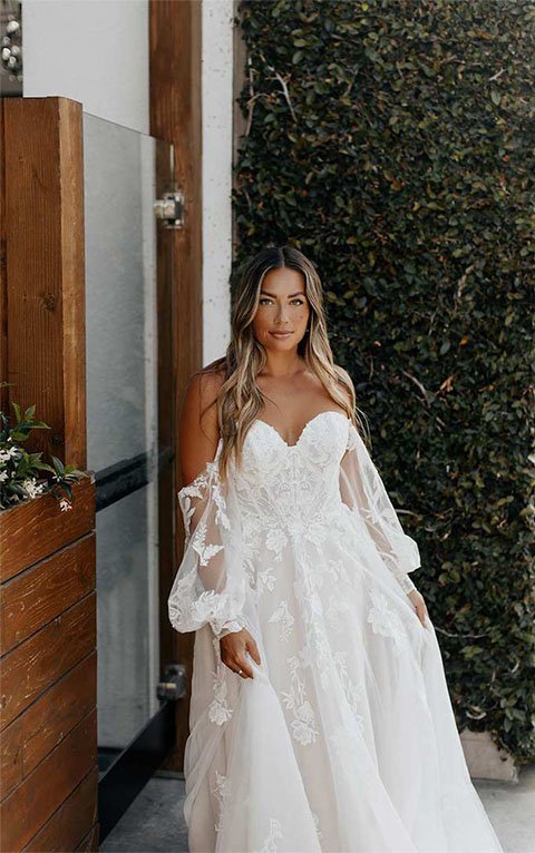 off the shoulder a-line wedding dress - 7521 by Stella York