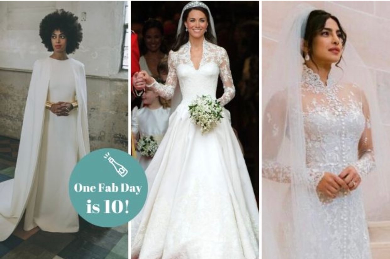 21 Iconic Celebrity Wedding Dresses from the Last 10 Years