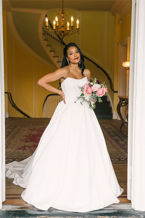 simple a-line wedding dress - D3596 by Essense of Australia