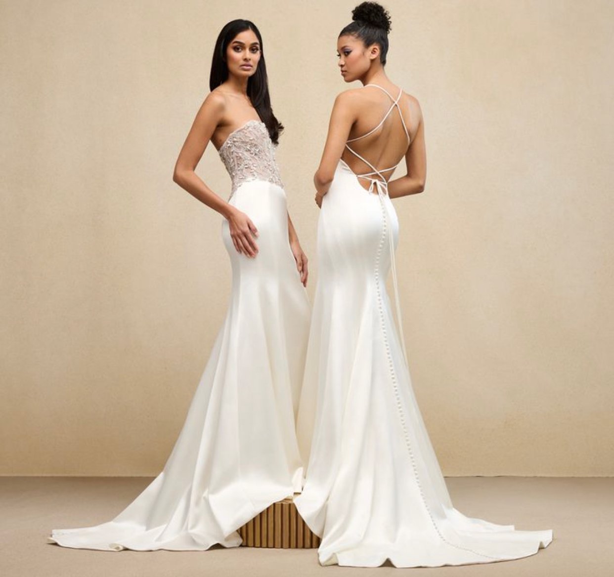 Spring 2024 Bridal Fashion Week Unveils 7 Wedding Dress Trends, Including Gold Gowns and Lace Necklines