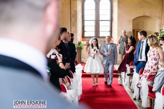 Touching Moment as Bride Without Legs Crawls Herself Into Church