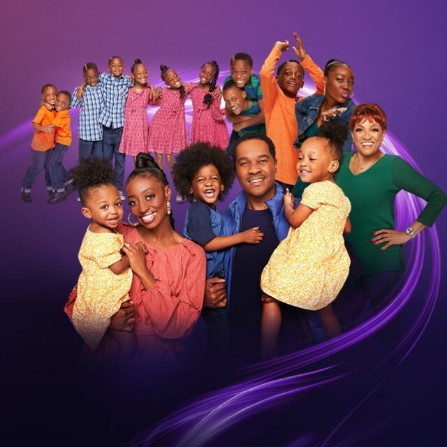 Derrico family collage with Karen, Deon, GG and the children