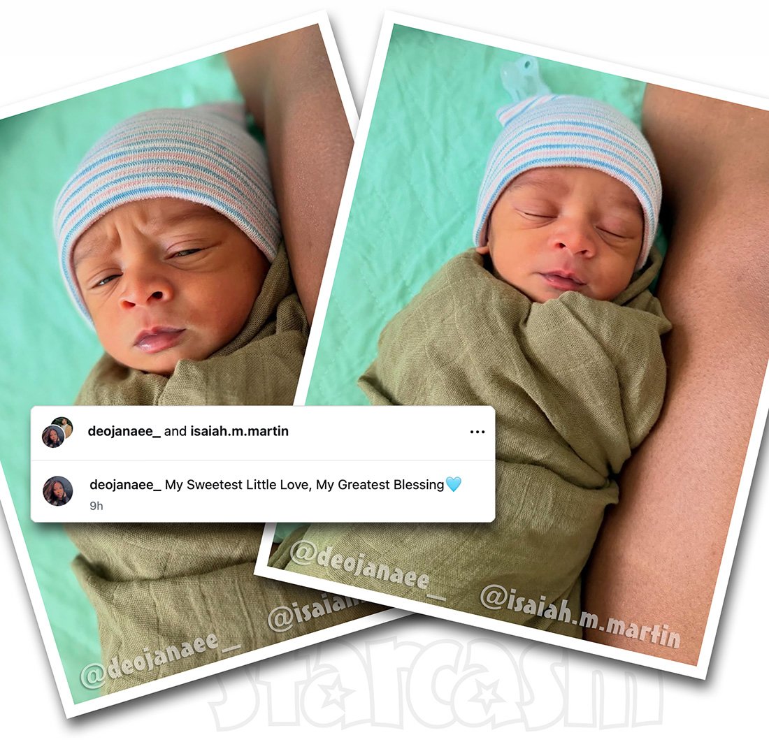 Newborn baby boy of Isaiah Martin and Deojanae