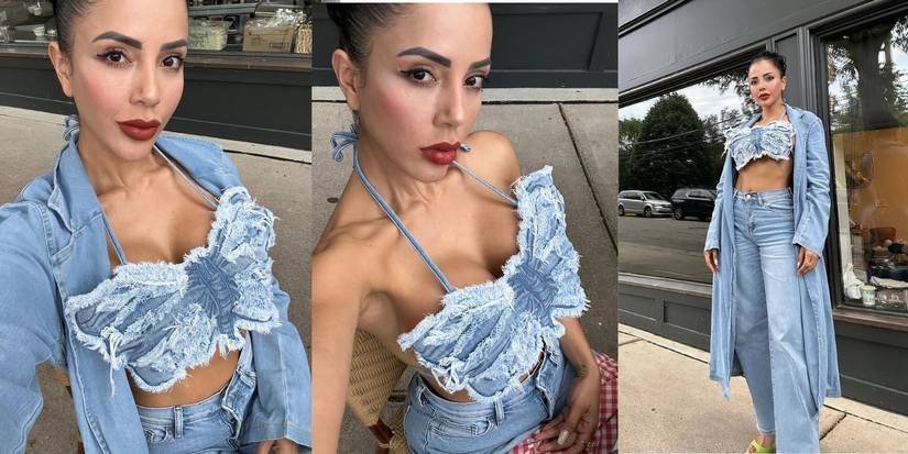 Jasmine Pineda denim glam