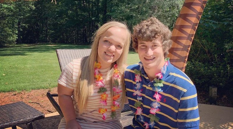 Elizabeth Johnston and Brice Bolden in a 2022 throwback photo