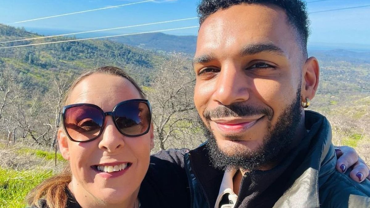 Jamal Menzies with his mother Kim Menzies