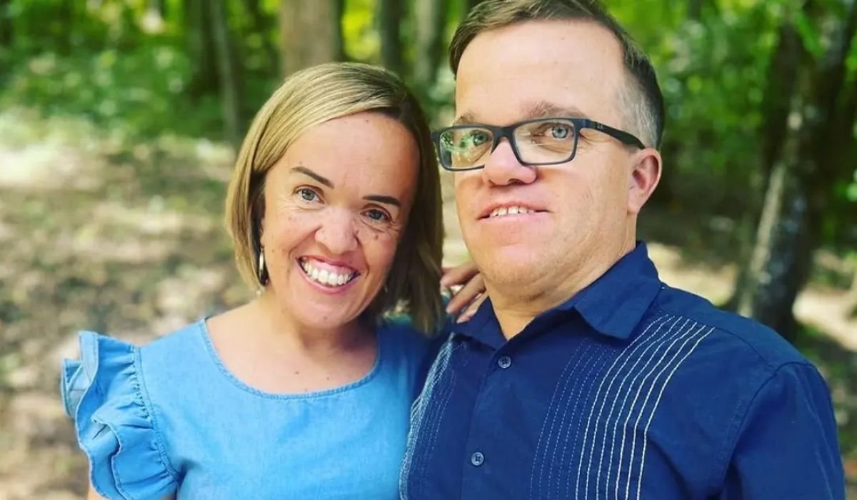 Amber Johnston smiling outdoors with Trent Johnston