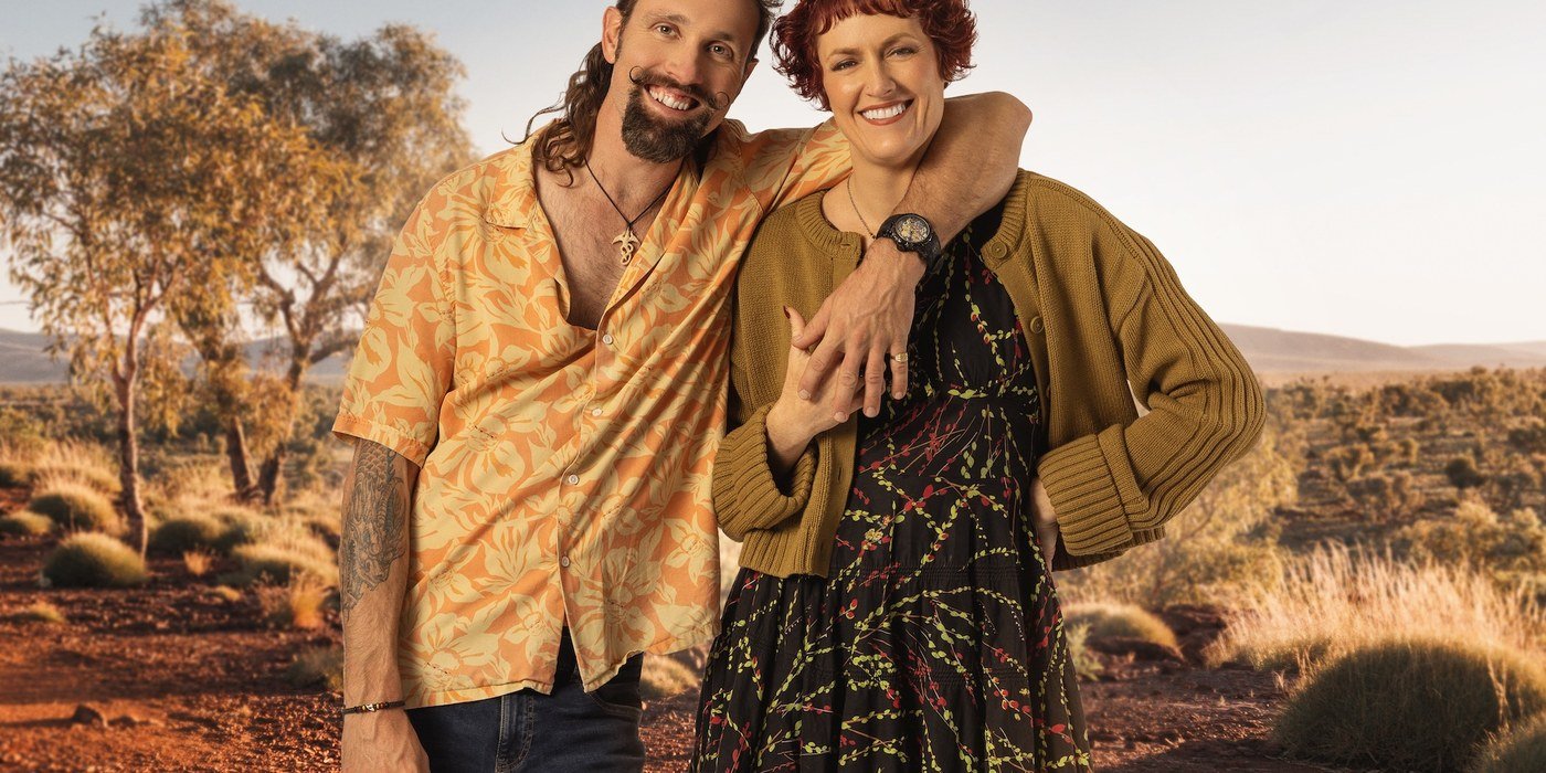 Nigel and Andi smiling together