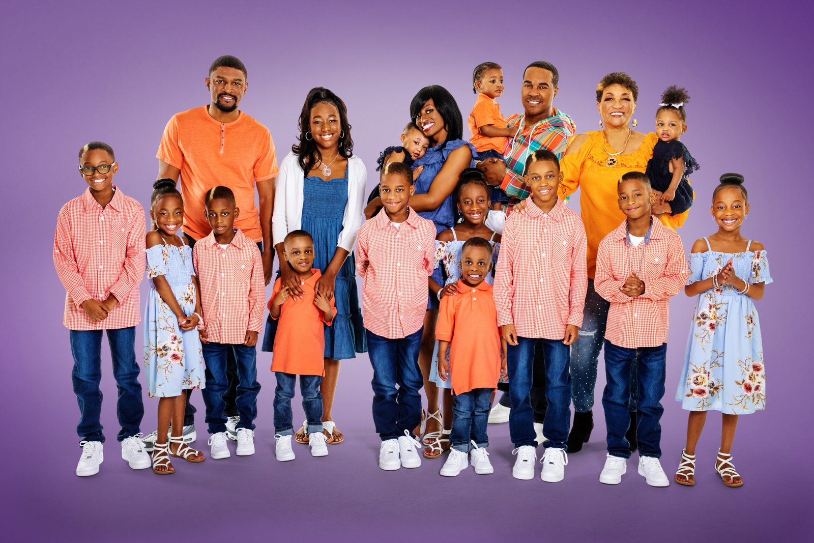 Deon Derrico with his family in a Doubling Down With the Derricos photo