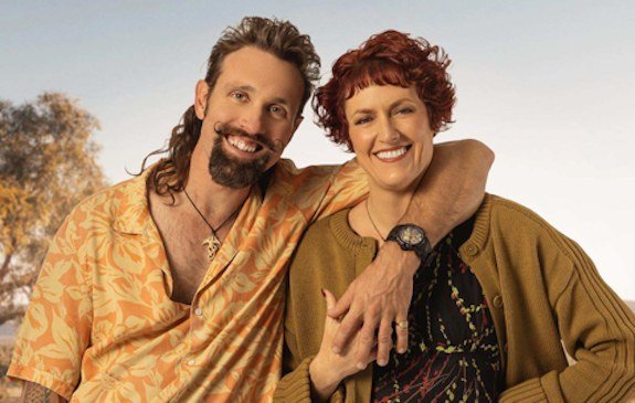 Nigel and Andi outdoors in Australia