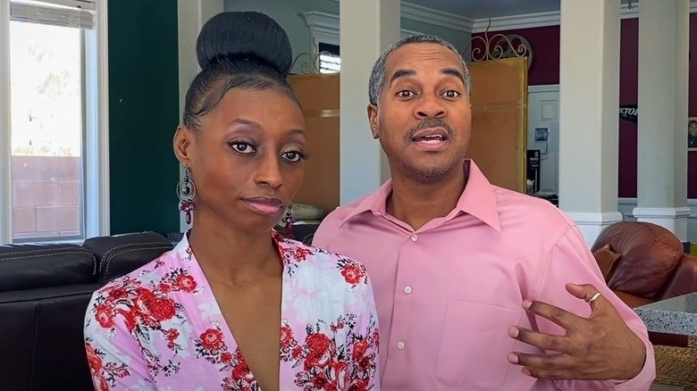 Karen and Deon Derrico during an interview at home