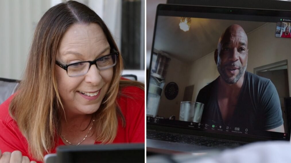 Kimberly Menzies on a video call with Wayne Hope