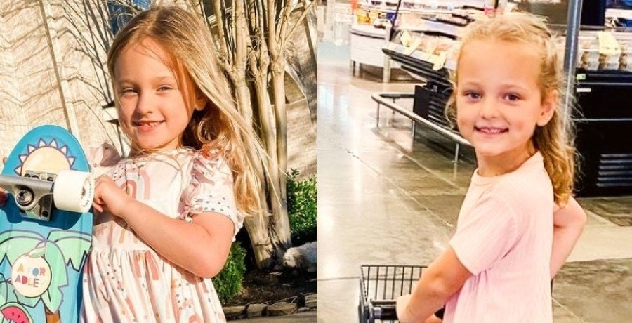 Ava and Olivia Busby in two separate everyday photos