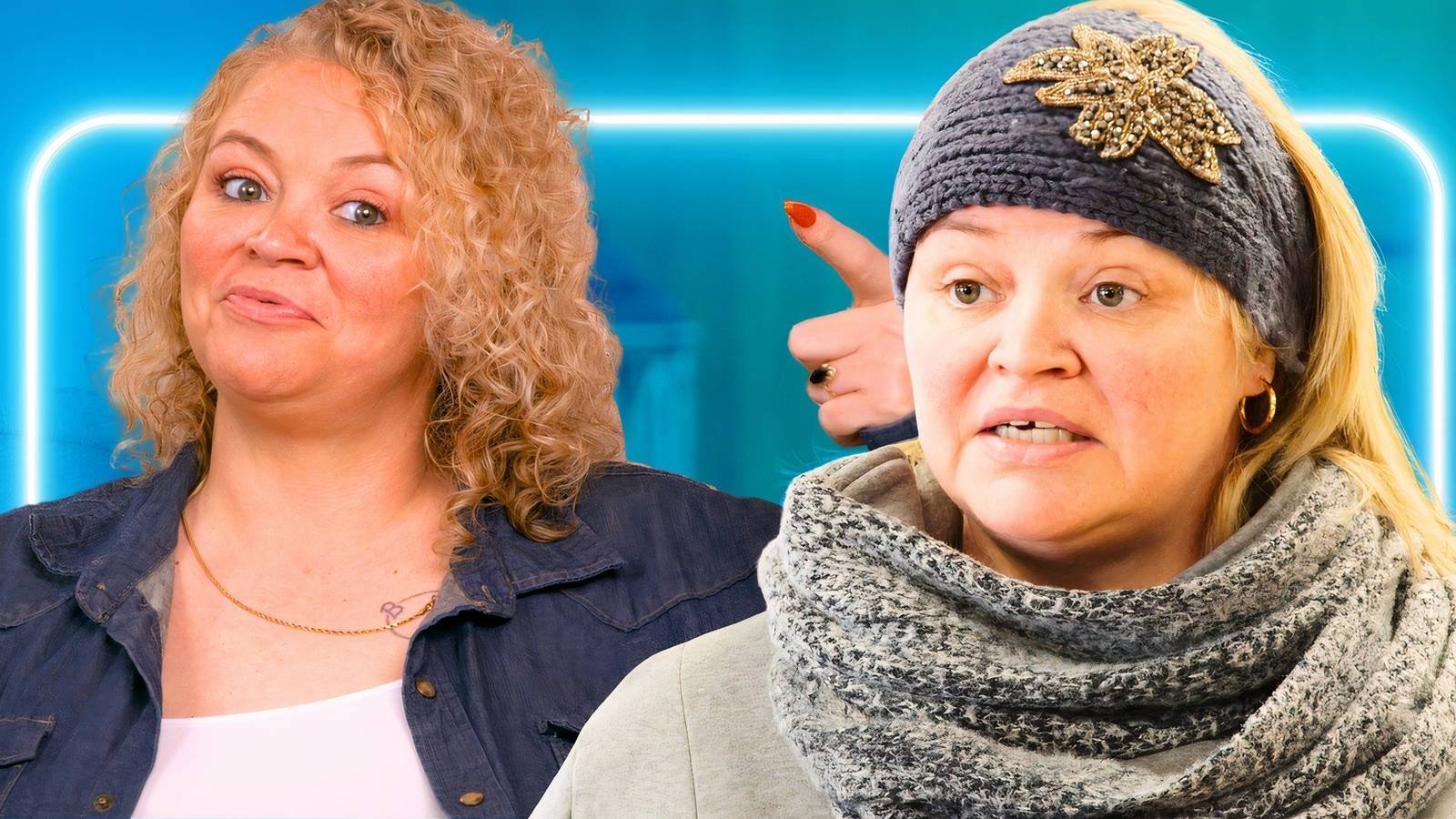 Amanda Halterman in two poses in 1000-LB Sisters