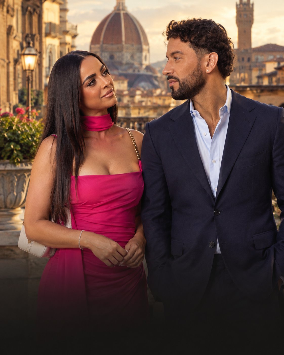 Jessy and Vittorio in Florence, Italy