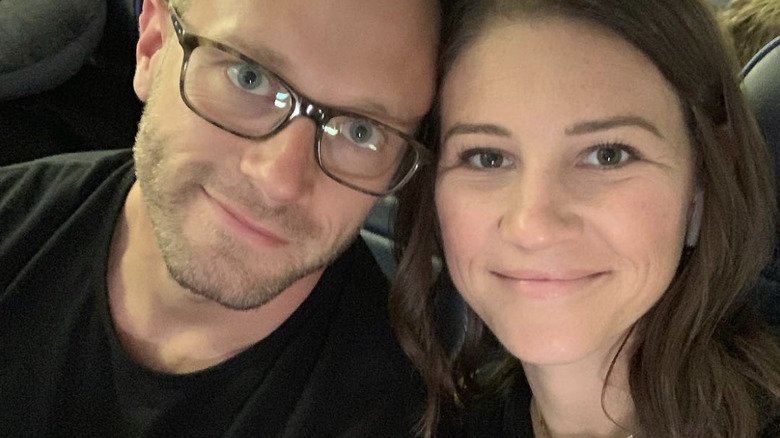 Adam and Danielle Busby in a candid close-up selfie