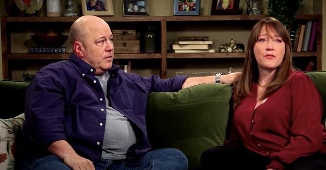 Mark and Patty Schrankel on the couch