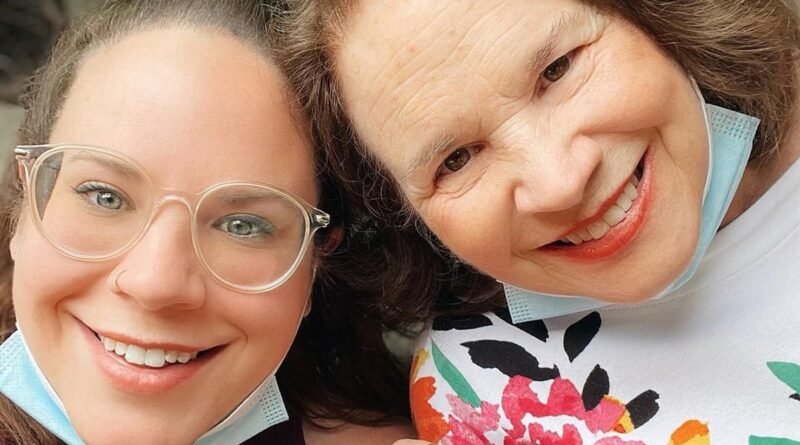 Whitney Thore and her mom Babs smiling together