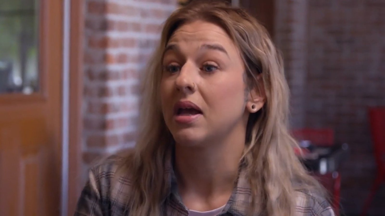 Amanda Conner speaking emotionally on camera
