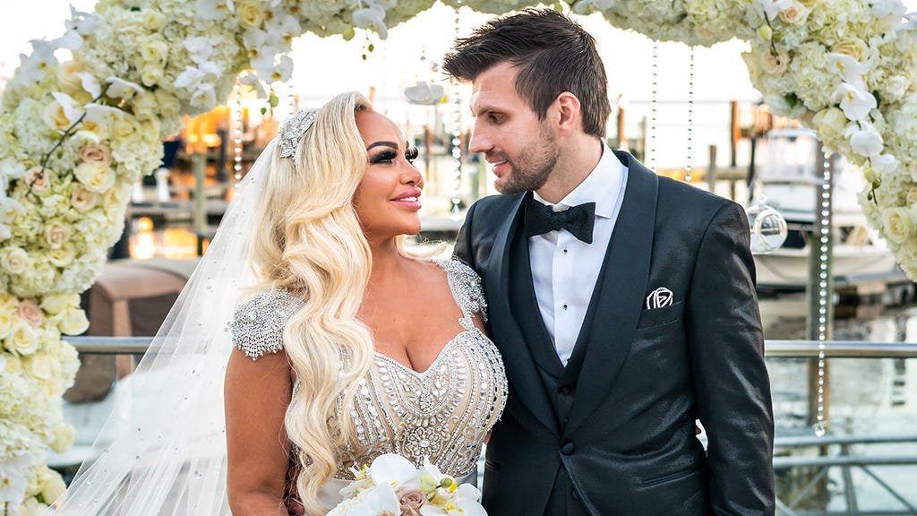 Stacey Silva and Florian Sukaj at their wedding