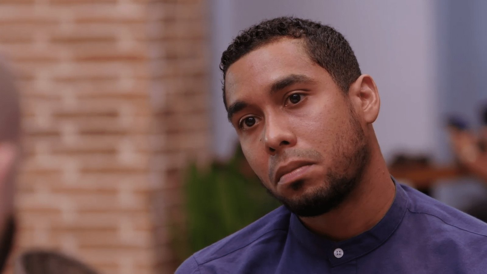 Pedro Jimeno looking emotional during a conversation
