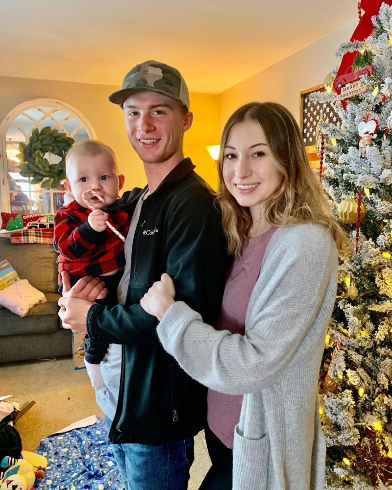 Jenna Ronan with Aden Albright and baby Luca in a throwback family photo