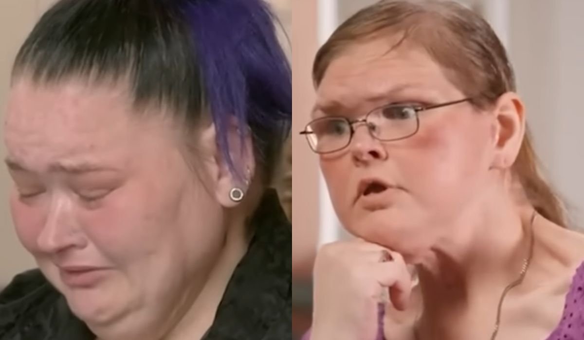 Split still of Amy Slaton crying and Tammy Slaton looking stunned
