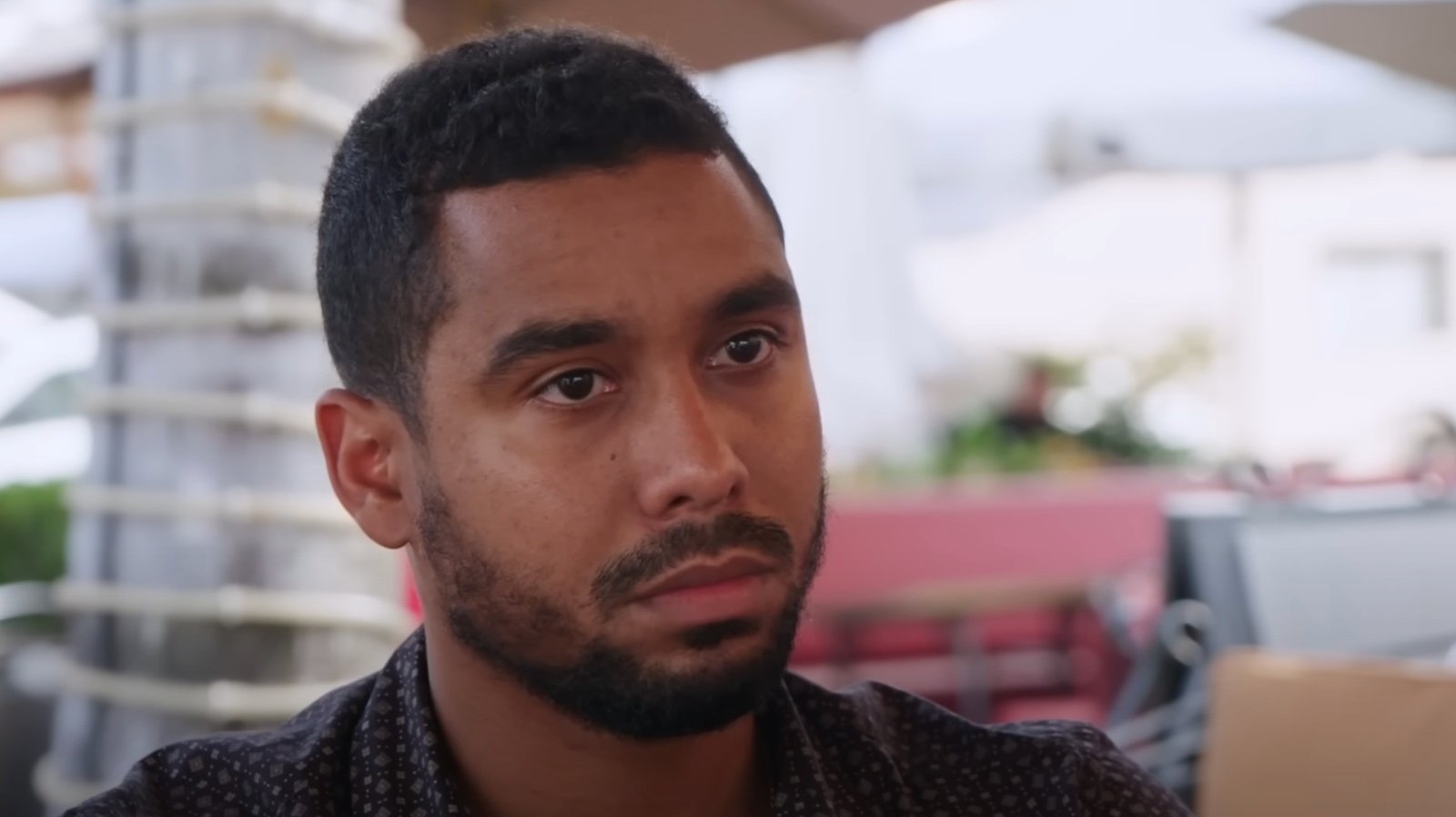 Pedro Jimeno in a serious close-up