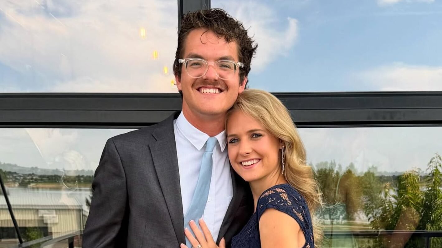 Lydia Plath and Zac Wyse smiling together in a portrait