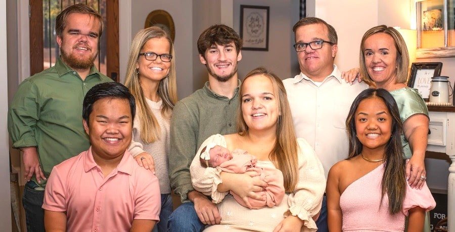 Anna Johnston with her family in a home photo