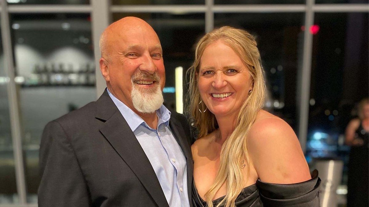 Christine Brown Woolley and David Woolley smiling together